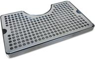 🍺 stainless steel drip tray with non-slip rubber padding and tower cutout by proper pour logo