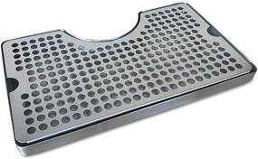 img 4 attached to 🍺 Stainless Steel Drip Tray with Non-Slip Rubber Padding and Tower Cutout by Proper Pour