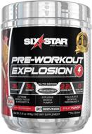 six star explosion powerful intensity sports nutrition logo
