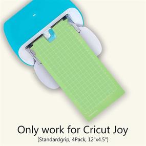 img 4 attached to 🌈 Cricut Joy Machine 4Pcs StandardGrip Adhesive Cutting Mats 4.5x12 - NonSlip Replacement Cricket Vinyl Mats, Durable and Sticky Green Circuit Joys Mats for Crafts Accessories