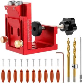 img 4 attached to 🔨 Pocket Hole Jig Tool Kit: Drill, Angled Holes, Clamp System for Woodwork