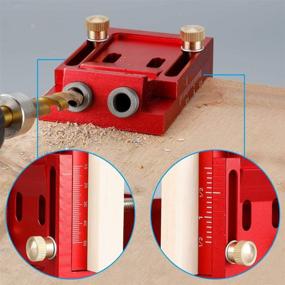 img 1 attached to 🔨 Pocket Hole Jig Tool Kit: Drill, Angled Holes, Clamp System for Woodwork