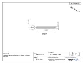 img 1 attached to Stainless Cotter Finish Diameter Length Hardware