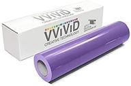 🌸 vvivid лавандовый глянцевый рулон deco65 для рукоделия - идеально подходит для cricut, silhouette & cameo (7 футов x 11,8" постоянный клей) логотип