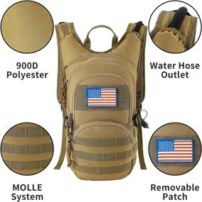 img 1 attached to 🎒 Stay Hydrated Anywhere with the MIRACOL Hydration Backpack: A Tactical Insulated Water Pack for Men and Women, Perfect for Hiking, Camping, Traveling, Running, Walking, and Hunting