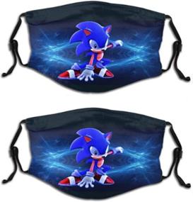 img 4 attached to 😷 Sonic The Hedgehog Kids Reusable Face Cover Dustproof Mask for Boys and Girls (Pack of 2)