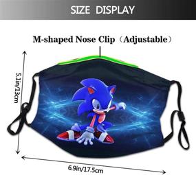 img 3 attached to 😷 Sonic The Hedgehog Kids Reusable Face Cover Dustproof Mask for Boys and Girls (Pack of 2)