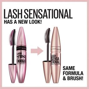 img 3 attached to Get Bold and Beautiful Lashes with Maybelline Lash Sensational Mascara, Blackest Black - 0.32 fl Oz (Packaging May Vary)