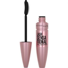 img 4 attached to Get Bold and Beautiful Lashes with Maybelline Lash Sensational Mascara, Blackest Black - 0.32 fl Oz (Packaging May Vary)