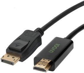 img 4 attached to 10ft DisplayPort to HDMI Cable, UVOOI DP to HDMI Male to Male Adapter, 1080P Support for Video and Audio - Gold-Plated