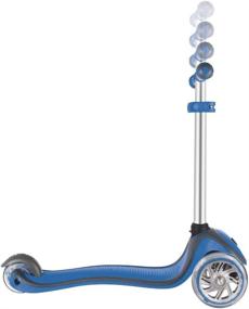 img 3 attached to 🛴 Globber V2 Navy Blue Scooter: 3-Wheel Kick Scooter with LED Light Up Wheels for Kids Ages 3-7 – Outdoor Grow with Me Scooter for Boys and Girls