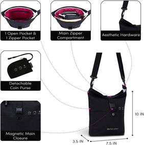 img 3 attached to 👜 Sherpani Конвертируемый сумка-рюкзак через плече - женские сумки и кошельки в стиле саквояж.