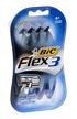 bic flex 3 men's 4-count shaving razors logo