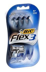img 1 attached to Bic Flex 3 Men's 4-Count Shaving Razors