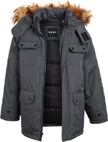 img 3 attached to DKNY Boys Winter Coat Resistant Boys' Clothing and Jackets & Coats