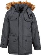 dkny boys winter coat resistant boys' clothing and jackets & coats logo