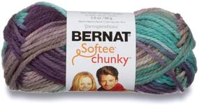 img 1 attached to 🧶 Пряжа Bernat Shadow Softee Chunky: супермягкая и толстая пряжа (29121)