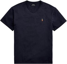 img 4 attached to 👕 Men's Black Polo Ralph Lauren Shirt with Signature Pony - T-Shirt for Stylish Clothing