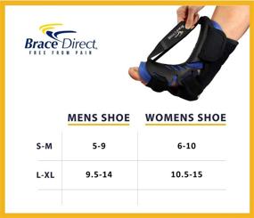 img 2 attached to 👣 Optimal Support Hybrid Adjustable Night Splint Orthotic Brace - Effective Pain Relief for Plantar Fasciitis, Heel Pain, Arch Pain, Achilles Tendinitis, and Foot Drop by Brace Direct