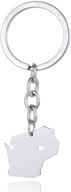 🐶 meiligo hollow heart dog tag personalized dainty key chain jewelry with united states map pendant logo