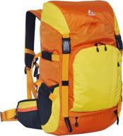 🧡 orange yellow everest weekender hiking backpack logo