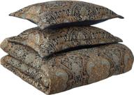 🛏️ five queens court palmer queen comforter set in teal - luxurious 4-piece bedding collection, 92x96 logo