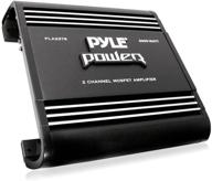 pyle pla2378: 2000w high power 2 channel car stereo amplifier - mosfet, 🚗 crossover, bass boost control - silver plated rca input output - small speaker amp box logo