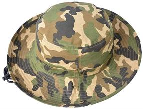 img 2 attached to Packable Camouflage Fishman Cap for Boys Ages 5-8: Sun Hat Bucket
