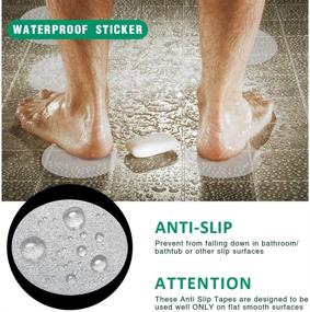 img 2 attached to 🛁 28 PCS Non Slip Bathtub Stickers: Adhesive Anti Slip Shower Stickers for Bath Tub, Bathroom, Stairs + Premium Scraper