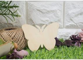 img 2 attached to Unfinished Wood Cutout Butterfly Decoration