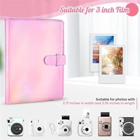 img 1 attached to 📷 Ablus 128-Pocket Mini Photo Album for Fujifilm Instax Mini Camera, Polaroid Snap, Z2300, SocialMatic Instant Cameras & Zip Instant Printer in Magic Pink