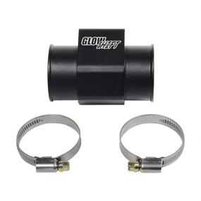 img 3 attached to 🌡️ GlowShift 44mm Radiator Hose Attachment Adapter with Hose Clamps for Water Coolant Temperature Gauge Sensor