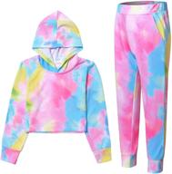 pieces tracksuit toddler jogger sweatsuit girls' clothing and active logo