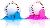 🎉 ultimate gender reveal baseball 2-pack: pink & blue exploding powder set - perfect gender reveal party ideas & supplies logo