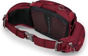 img 2 attached to 🚴 Premium Osprey Savu 5 Lumbar Bike Hydration Pack: Claret Red, Convenient One Size Fit