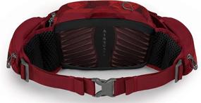 img 1 attached to 🚴 Premium Osprey Savu 5 Lumbar Bike Hydration Pack: Claret Red, Convenient One Size Fit