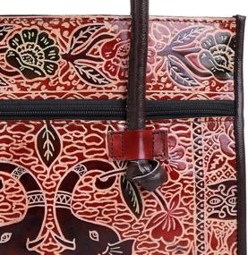 img 3 attached to 👜 Великолепная сумка-плечо из хлопковой сумочки ручной работы в индийском стиле из кожи: вечное модное высказывание!