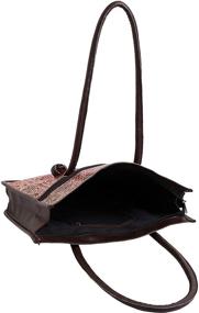 img 2 attached to 👜 Великолепная сумка-плечо из хлопковой сумочки ручной работы в индийском стиле из кожи: вечное модное высказывание!