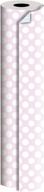 🎁 jillson roberts bulk gift wrap: 1/4 ream, double-sided reversible, 12 color combinations, 24" x 208', pastel pink/pastel blue logo