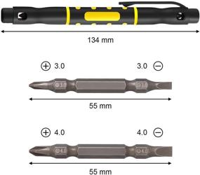 img 2 attached to Универсальный 8-частный многофункциональный шуруповерт-ручка "4 в 1": 🛠️ Портативный многоцелевой двусторонний инструмент для ремонта и установки