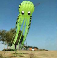 🪁 apz bumblebee 3d ultra large 26ft octopus foil kite with handle & line, yellow - perfect for beach park outdoor fun логотип