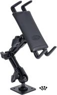 📲 arkon heavy duty midsize tablet drill base mount: universal fit for galaxy tab 4 3 7.0 8.0 tab s, ipad mini and more, retail black logo