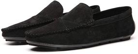 img 4 attached to Driving Comfort Loafers Moccasin Business