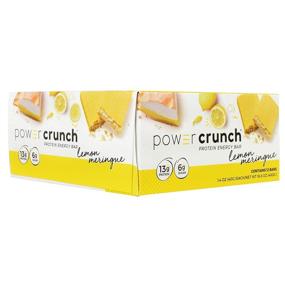 img 2 attached to Плитки белковых протеинов Power Crunch с лимонным меренгом - вкусные белковые закуски, 1,4 унции (12 штук)