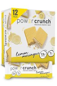 img 4 attached to Плитки белковых протеинов Power Crunch с лимонным меренгом - вкусные белковые закуски, 1,4 унции (12 штук)