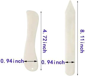 img 3 attached to 🔥 AQSXO Bone Folder Tool for DIY Handmade Leather Burnishing and Paper Crafts - 6Pcs, Ideal for Bookbinding, Card Making, and Paper Scoring