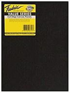 fredrix value series cut edge canvas panel: 8x10 black (pack of 25) - affordable and high-quality logo