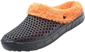 img 4 attached to PHILDA Men's Breathable Outdoor 👟 Walking Slippers, Ideal Mules & Clogs
