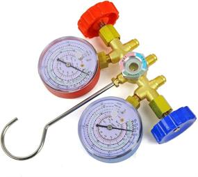 img 3 attached to 🌡️ XtremepowerUS A/C Diagnostic Manifold Gauge Set: R12 R22 R134A R502 - Efficient Refrigerant Charging with Color-Coded Hose