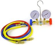 🌡️ xtremepowerus a/c diagnostic manifold gauge set: r12 r22 r134a r502 - efficient refrigerant charging with color-coded hose logo
